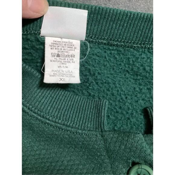 Vintage Thermal Button Down Holiday Cardigan Size: XL - Picture 7 of 7